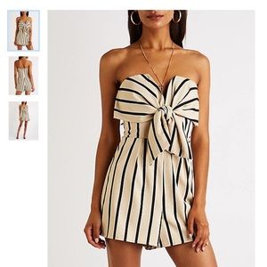 Charlotte Russe Striped Romper